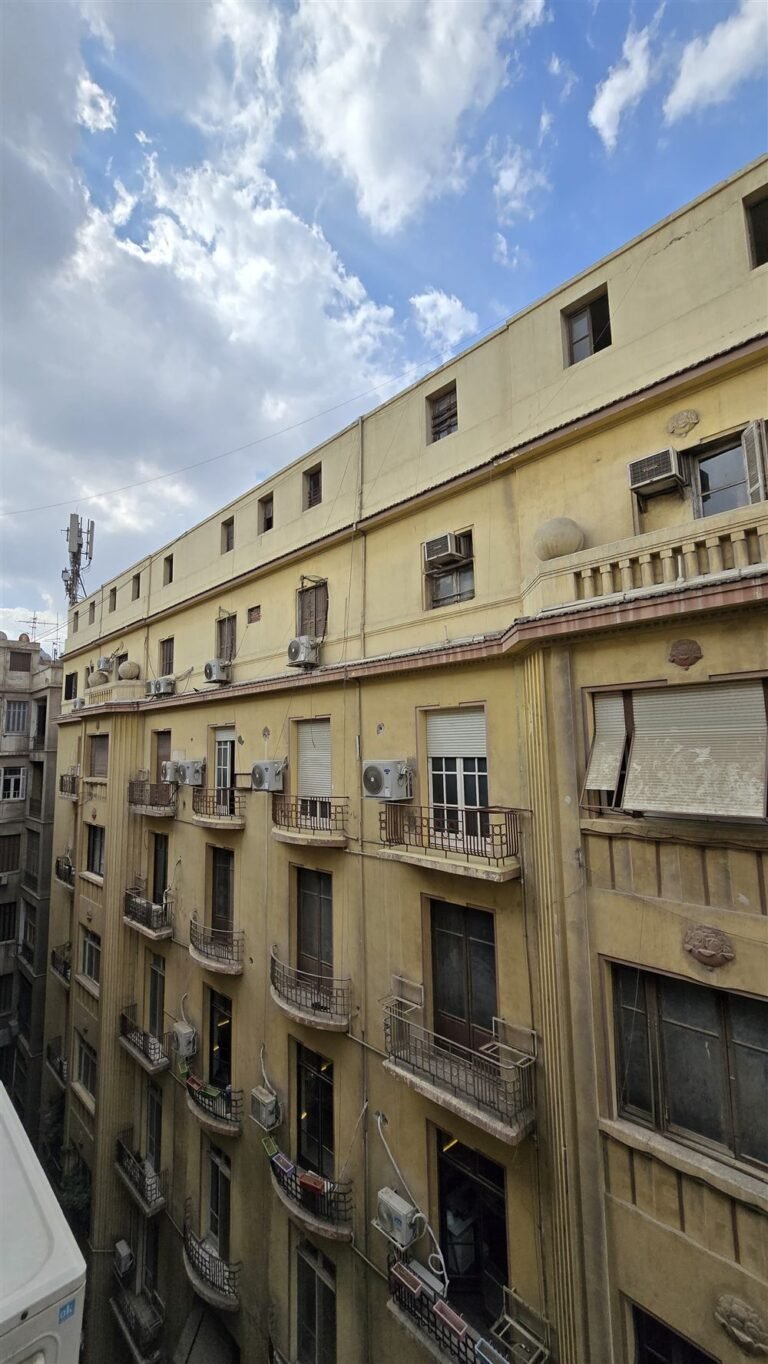 View from the single room over the buildings of Downtown Cairo